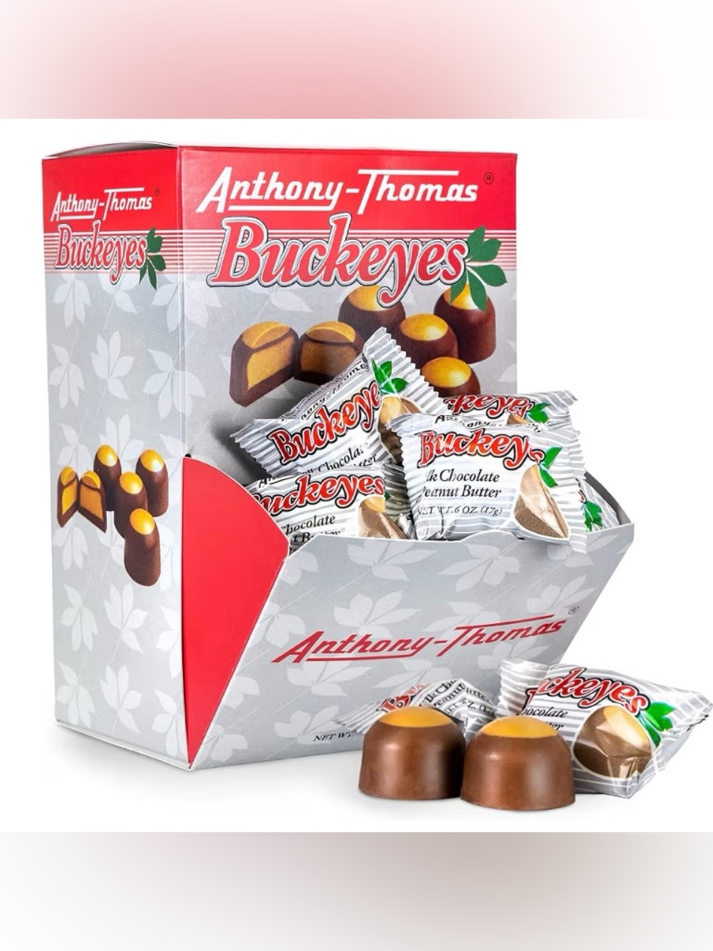 🥜Lot 60 Anthony-Thomas Peanut Butter Chocolate Buckeyes NIP Ohio Buckeyes OH USA
